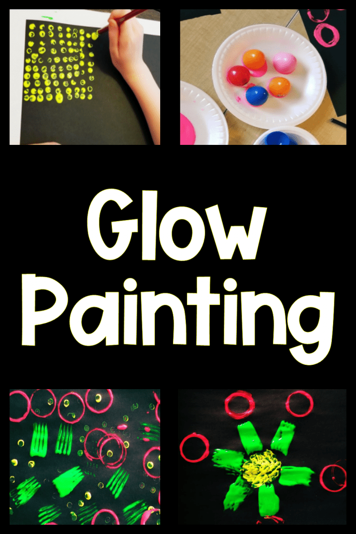 Neon Glow Painting for Kids